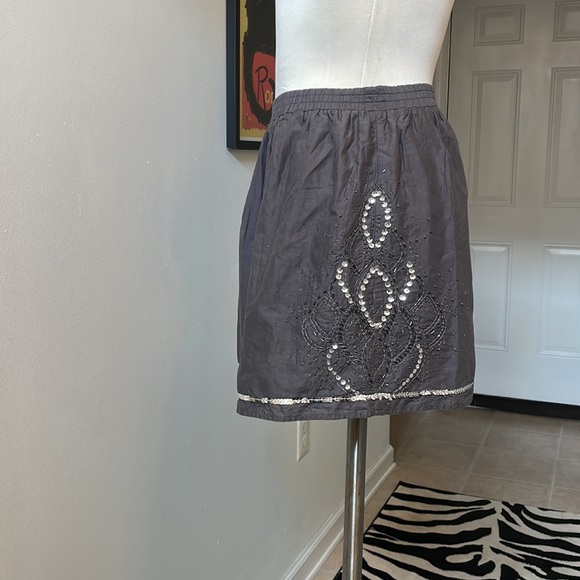 Gap Dark Grey Mini skirt with sequins size S ๐๐ป - Picture 8 of 8